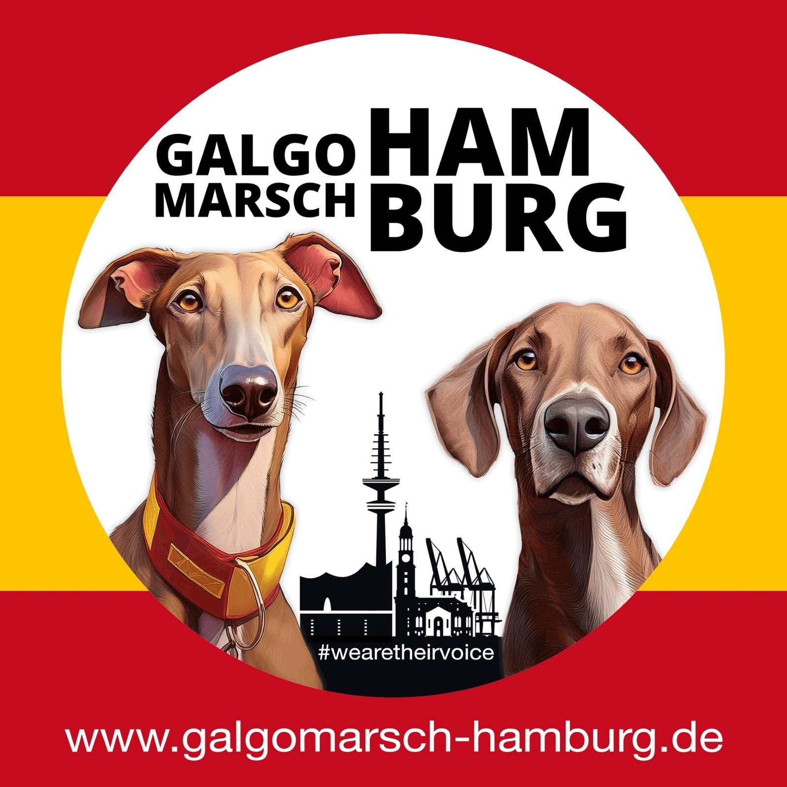 Galgo Marsch Hamburg Alemania